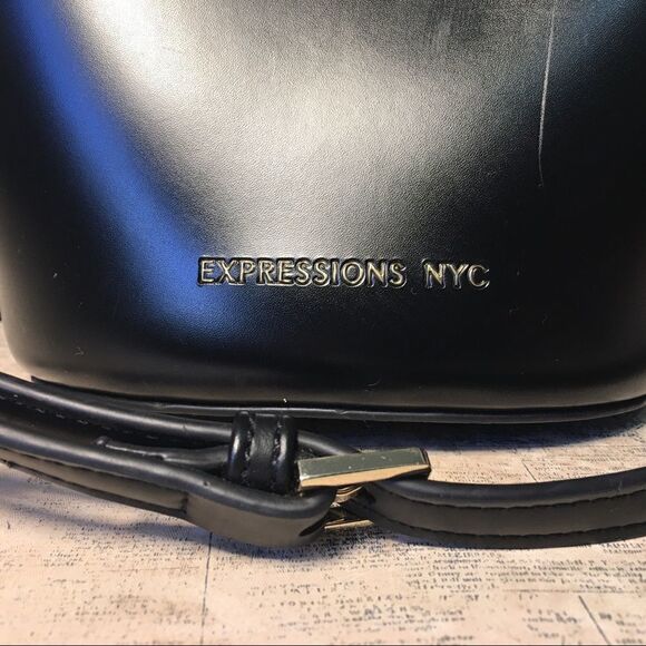 Expressions NYC Vegan Leather Mini Satchel Bucket - Picture 2 of 11